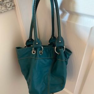 Blueish green purse